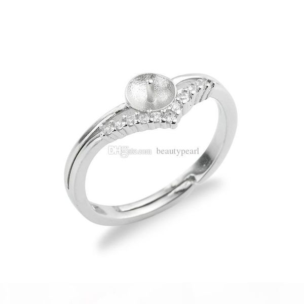 pearl ring blanks clear cubic zirconia 925 sterling silver findings diy jewelry ring mount 5 pieces, Slivery;crystal
pearl ring blanks clear cubic zirconia 925 sterling silver findings diy jewelry ring mount 5 pieces, Slivery;crystal