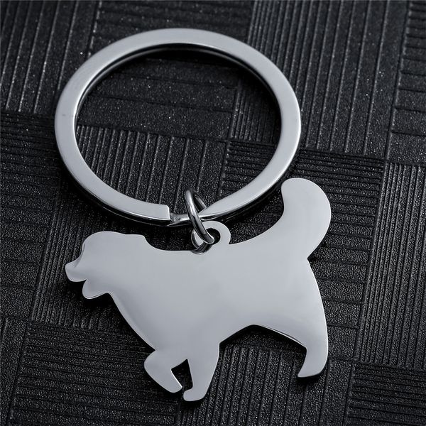 steel house dog aircraft letterable stainless weshan car keychain, Silver 
steel house dog aircraft letterable stainless weshan car keychain, Silver