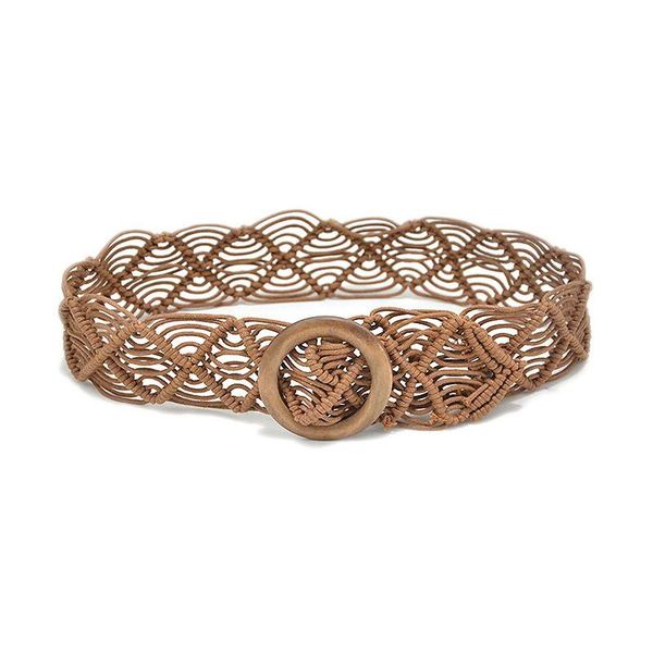 vintage wide bohemian belts for women round wood buckle woven braided rope belt female casual crochet boho dress waistband, Black;brown
vintage wide bohemian belts for women round wood buckle woven braided rope belt female casual crochet boho dress waistband, Black;brown