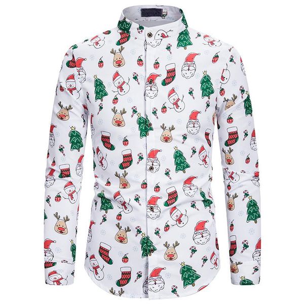 christmas shirt men 2020 brand new long sleeve mandarin collar mens white dress shirts xmas party prom costume camisa masculina, White;black
christmas shirt men 2020 brand new long sleeve mandarin collar mens white dress shirts xmas party prom costume camisa masculina, White;black