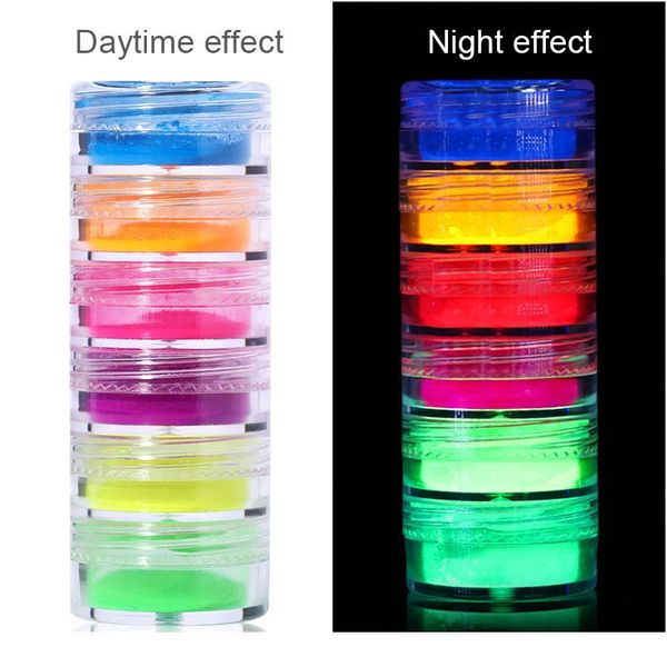 6 boxes luminous nail powder set neon phosphor nail glitters powder fluorescent chrome pigment glow in dark nail art dec jlllyy, Silver;gold
6 boxes luminous nail powder set neon phosphor nail glitters powder fluorescent chrome pigment glow in dark nail art dec jlllyy, Silver;gold