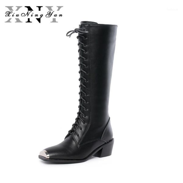 boots 2021 genuine leather women's square heels metal toe autumn ladies long female mid calf woman1, Black
boots 2021 genuine leather women's square heels metal toe autumn ladies long female mid calf woman1, Black