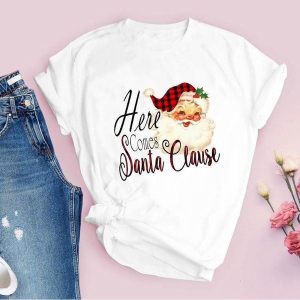tees для женщин принт плед санта-клаус 90-х годов счастливого рождества женская одежда lady tops одежда женская футболка графическая футболк, White
tees для женщин принт плед санта-клаус 90-х годов счастливого рождества женская одежда lady tops одежда женская футболка графическая футболк, White