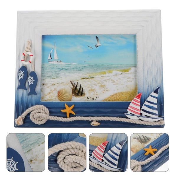 1pc nautical style p frame wooden picture frame adornment deskdecor
1pc nautical style p frame wooden picture frame adornment deskdecor
