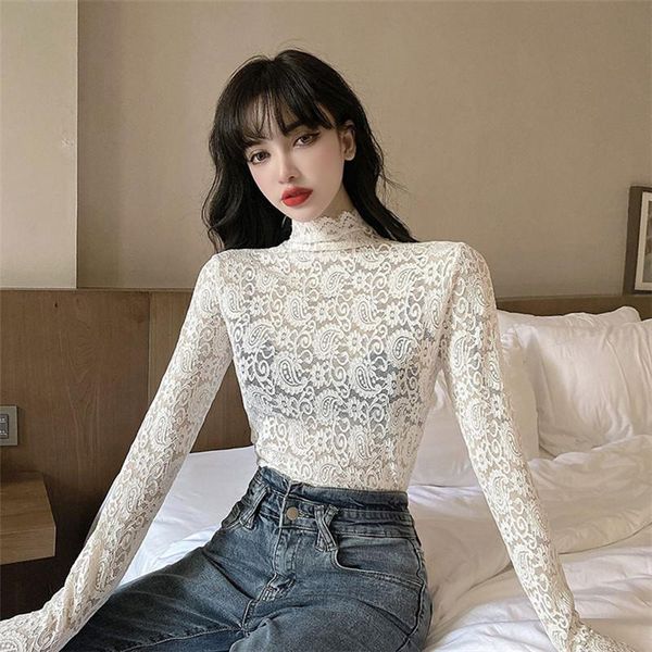 autumn/winter 2020 new slim long-sleeved hollow lace bottoming shirt net yarn with western style small shirt, White
autumn/winter 2020 new slim long-sleeved hollow lace bottoming shirt net yarn with western style small shirt, White
