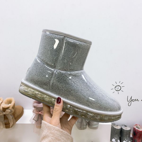 designer womens boots luxury dark gray plus cashmere transparent surface platform snow boots with box size 35-40, Black
designer womens boots luxury dark gray plus cashmere transparent surface platform snow boots with box size 35-40, Black