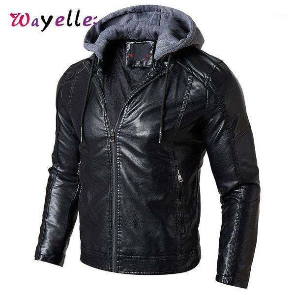 motorcycle jacket winter fleece hat detachable pu leather jackets and coats warm casual slim fit solid faux leather jackets1, Black
motorcycle jacket winter fleece hat detachable pu leather jackets and coats warm casual slim fit solid faux leather jackets1, Black