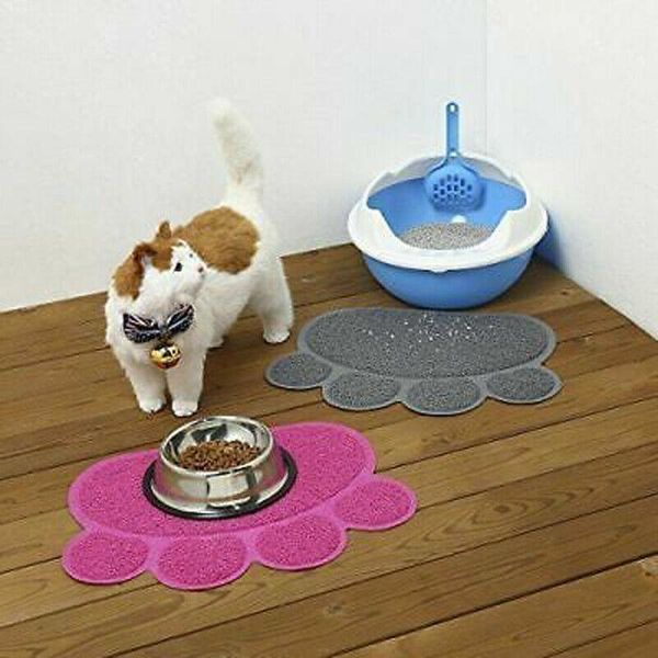 cute dog home pet footprints shape feeding water dish tray cat bowl mat placemat wipe clean floor pvc1
cute dog home pet footprints shape feeding water dish tray cat bowl mat placemat wipe clean floor pvc1