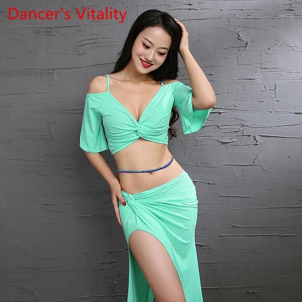 new belly dance suit flash knitted practice clothing fresh dance troupe clothing women closthes green yellow pink1, Black;red
new belly dance suit flash knitted practice clothing fresh dance troupe clothing women closthes green yellow pink1, Black;red