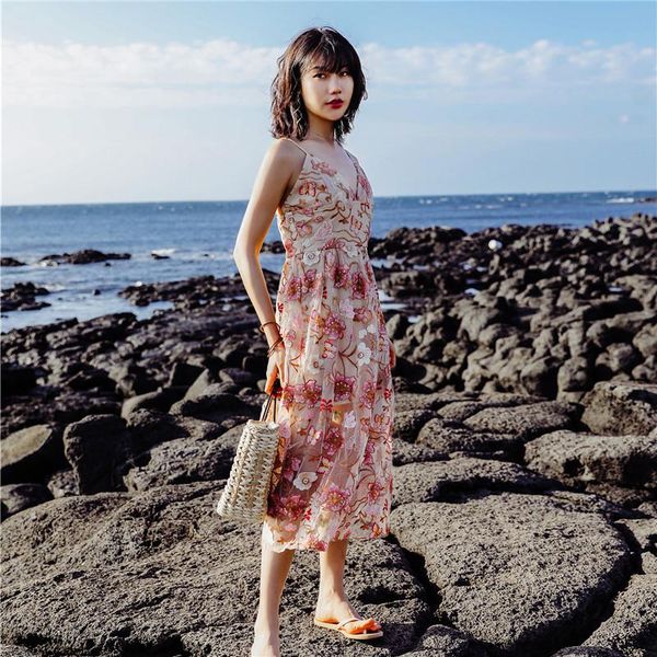 maternity dresses luxury summer ladies flowers embroidery spaghetti strap chiffon party women beach girl, White
maternity dresses luxury summer ladies flowers embroidery spaghetti strap chiffon party women beach girl, White