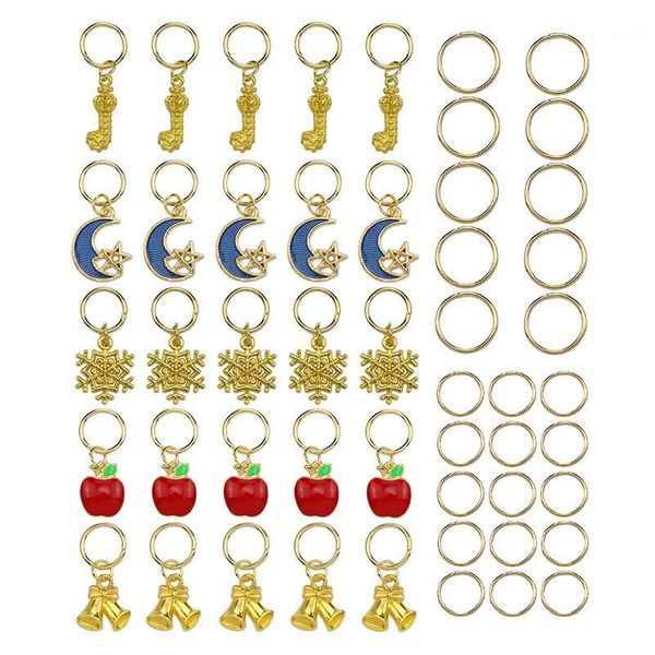 50pcs fashion christmas series dreadlock hair braid pins rings clips diy cuff braid rings hair jewelry pendants1, Slivery;golden
50pcs fashion christmas series dreadlock hair braid pins rings clips diy cuff braid rings hair jewelry pendants1, Slivery;golden