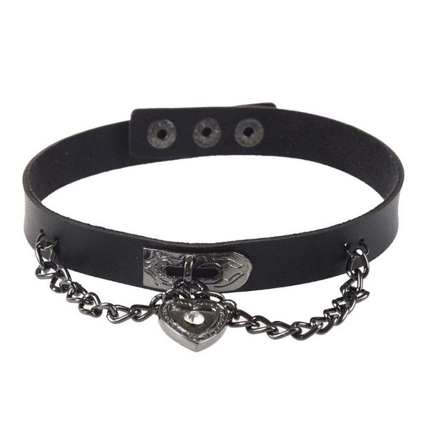dog collars & leashes leather heart pendant chain necklace gothic lolita punk choker black
dog collars & leashes leather heart pendant chain necklace gothic lolita punk choker black