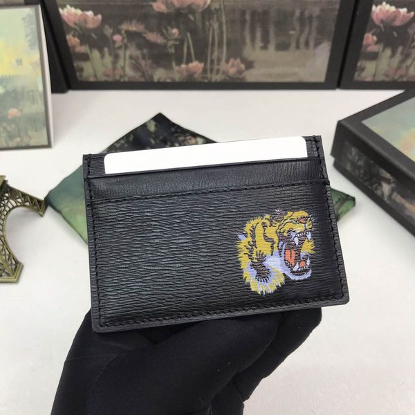 black genuinel leather with tiger mens card holder with box luxurys designers wallet womens wallet purse credit card holder 002, Brown;gray
black genuinel leather with tiger mens card holder with box luxurys designers wallet womens wallet purse credit card holder 002, Brown;gray