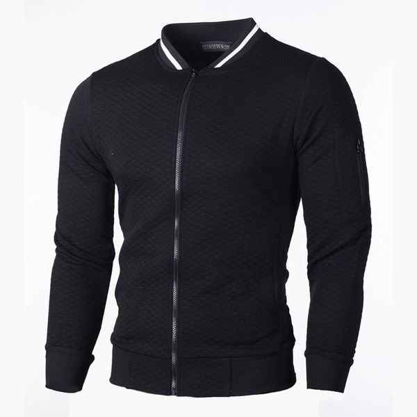 2020 new sweater zipper stand collar sweater coat men's casual plaid cardigan slim fit sports cne fast shipping, Black
2020 new sweater zipper stand collar sweater coat men's casual plaid cardigan slim fit sports cne fast shipping, Black