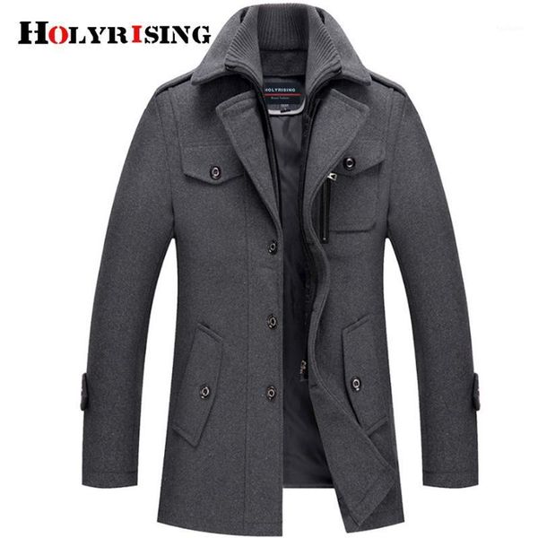 holyrising 4xl wool coat men 2020 new men's winter coats thick cotton wool jackets male casual fashion long jacket men outwear1, Black
holyrising 4xl wool coat men 2020 new men's winter coats thick cotton wool jackets male casual fashion long jacket men outwear1, Black