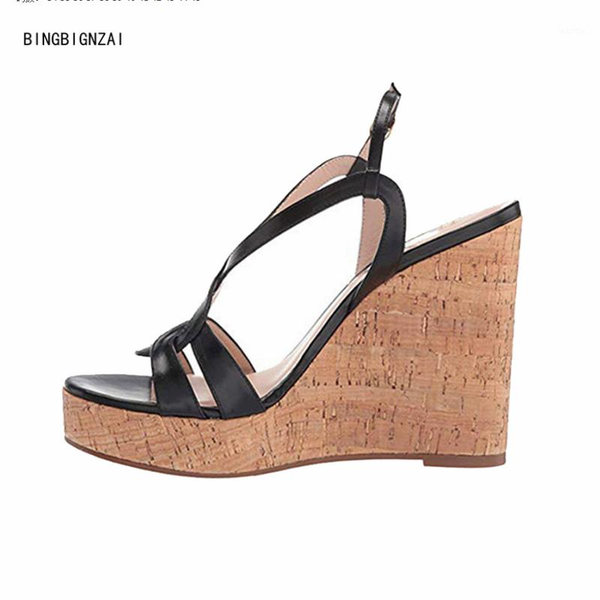 bbzai new pattern summer ma'am thick bottom 15cm wedges sandals woman shoes high-heeled shoes women's 451, Black
bbzai new pattern summer ma'am thick bottom 15cm wedges sandals woman shoes high-heeled shoes women's 451, Black