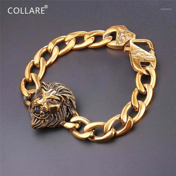 link, chain collare tiger bracelet men 316l stainless steel cuban gold/black color bracelets & bangles hippie animal h0421
link, chain collare tiger bracelet men 316l stainless steel cuban gold/black color bracelets & bangles hippie animal h0421