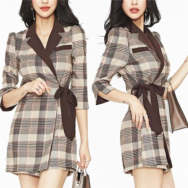 fashion autumn high street rompers womens jumpsuit new korea office lady half sleeve slim lace up plaid bodysuit women sl2941, Black;white
fashion autumn high street rompers womens jumpsuit new korea office lady half sleeve slim lace up plaid bodysuit women sl2941, Black;white