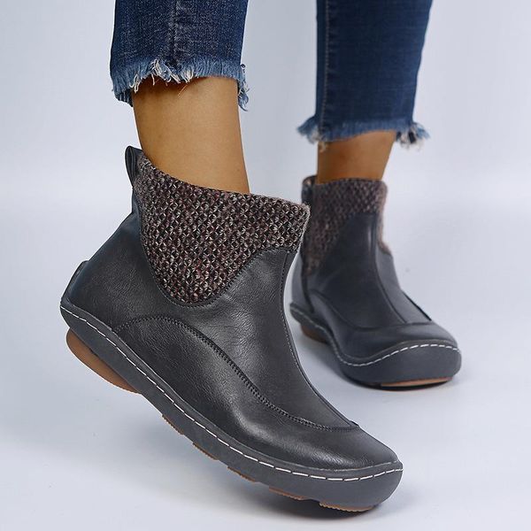 boots european american plus size women's shoes featuring splicing woollen yarn mouth winter warm side buckle retro, Black
boots european american plus size women's shoes featuring splicing woollen yarn mouth winter warm side buckle retro, Black