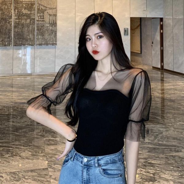 women's blouses & shirts 2021 summer short sleeve v neck women patchwork mesh knitted pullover blouse shirt ladies and jw9422, White
women's blouses & shirts 2021 summer short sleeve v neck women patchwork mesh knitted pullover blouse shirt ladies and jw9422, White