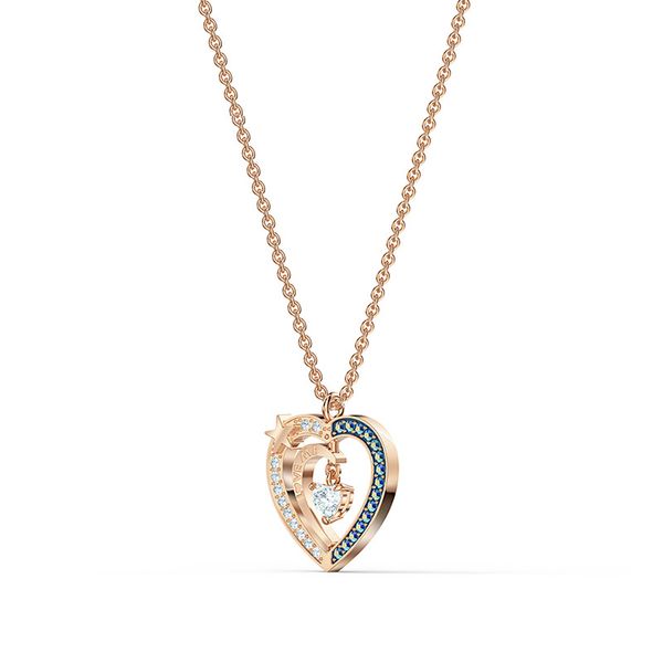 starry night sweet love language beautiful necklace hollow female element love color crystal clavicle chain, Silver
starry night sweet love language beautiful necklace hollow female element love color crystal clavicle chain, Silver