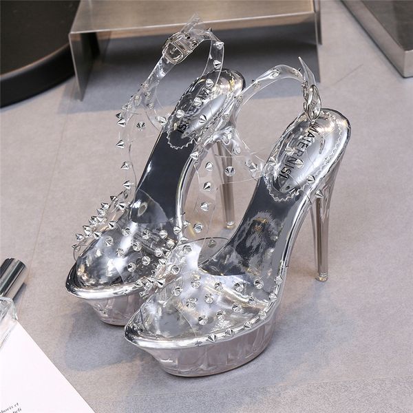steel tubing women's dancing slippers ultra-high high-heeled glass four-inch platform rivet lady runway prom j5wh, Black
steel tubing women's dancing slippers ultra-high high-heeled glass four-inch platform rivet lady runway prom j5wh, Black