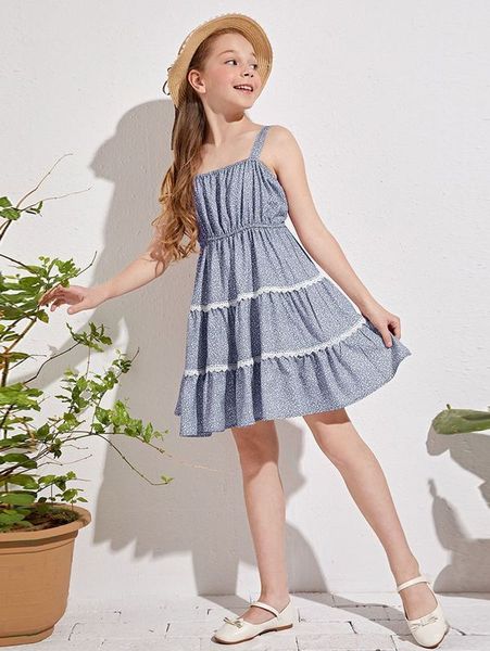 girls layered eyelet embroidered leopard cami dress she, Red;yellow 
girls layered eyelet embroidered leopard cami dress she, Red;yellow