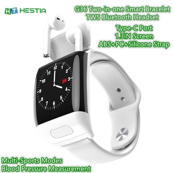 tws g36 bluetooth two in one, bracelet bt5.0, c-port, smart binaural headset, sports watch band, 1.3 inch screenjk
tws g36 bluetooth two in one, bracelet bt5.0, c-port, smart binaural headset, sports watch band, 1.3 inch screenjk