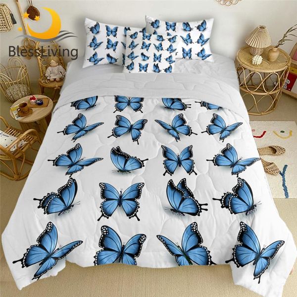 comforters & sets blessliving butterfly summer quilt set blue air-conditioning comforter beautiful insect bedding elegant couette de lit 4pc
comforters & sets blessliving butterfly summer quilt set blue air-conditioning comforter beautiful insect bedding elegant couette de lit 4pc