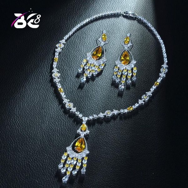 be 8 beautiful sparkling cubic zirconia african beads jewelry sets for women bridal gift earring necklace bijoux femme s347, Silver
be 8 beautiful sparkling cubic zirconia african beads jewelry sets for women bridal gift earring necklace bijoux femme s347, Silver
