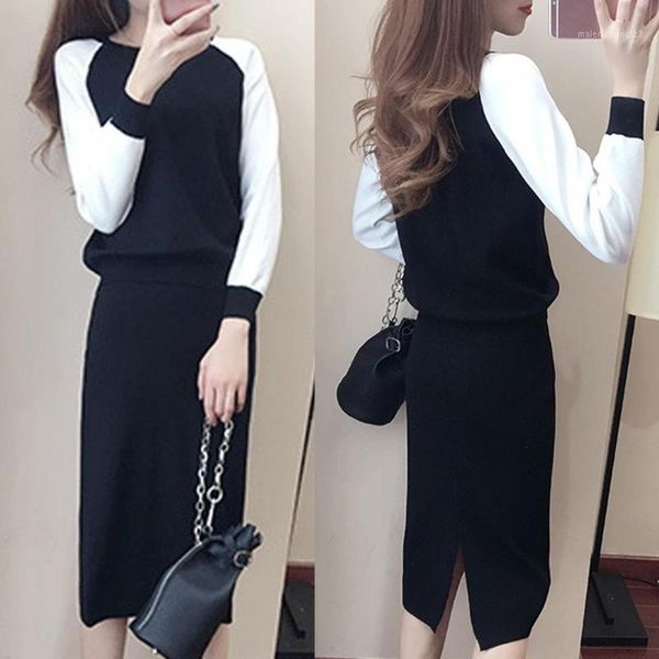 two piece dress women sets clothes split 2 set long sleeve casual sweatshirts+knitted skirt matching outfit sport suit tracksuit set1, White
two piece dress women sets clothes split 2 set long sleeve casual sweatshirts+knitted skirt matching outfit sport suit tracksuit set1, White