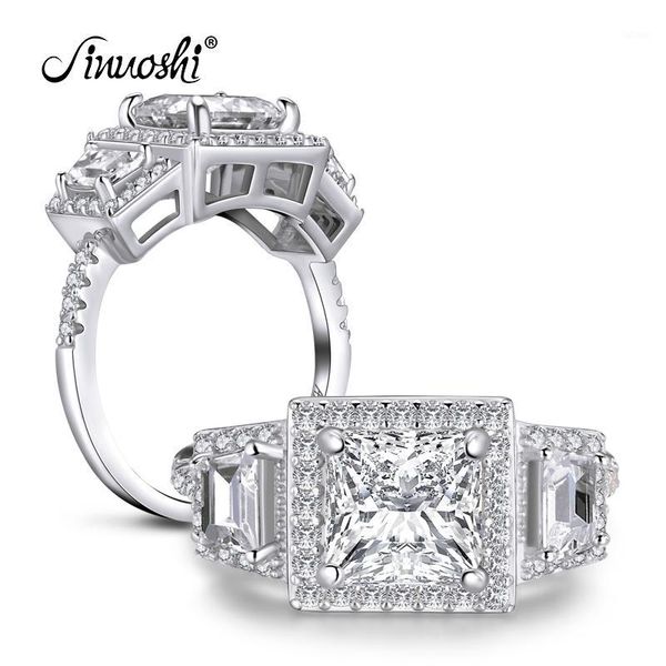 ainuoshi 925 sterling silver 1.5 ct princess cut halo ring engagement simulated diamond women wedding silver rings jewelry gifts1, Golden;silver
ainuoshi 925 sterling silver 1.5 ct princess cut halo ring engagement simulated diamond women wedding silver rings jewelry gifts1, Golden;silver