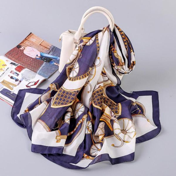 scarves woman scarf fashion large sunscreen shawls wrap lightweight floral pattern satin for headscarf&neck, Blue;gray
scarves woman scarf fashion large sunscreen shawls wrap lightweight floral pattern satin for headscarf&neck, Blue;gray