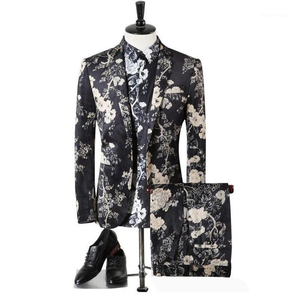 men's suits & blazers 2021 arrivel men suit european and american style flower printing two pieces (jacket pants)1, White;black
men's suits & blazers 2021 arrivel men suit european and american style flower printing two pieces (jacket pants)1, White;black