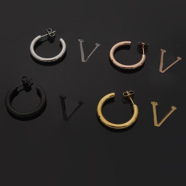 never fade 2.2cm half circle dangle trendy letter v design 3 colors birthday 316l stainless steel hip hop earings earring for women party we, Silver
never fade 2.2cm half circle dangle trendy letter v design 3 colors birthday 316l stainless steel hip hop earings earring for women party we, Silver