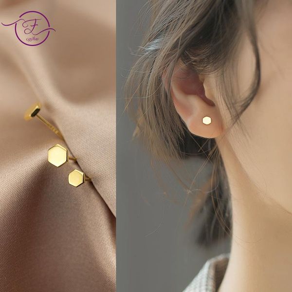 stud sterling silver 925 earrings small geometric ear jewelry women fashion korean version hexar gift, Golden;silver
stud sterling silver 925 earrings small geometric ear jewelry women fashion korean version hexar gift, Golden;silver