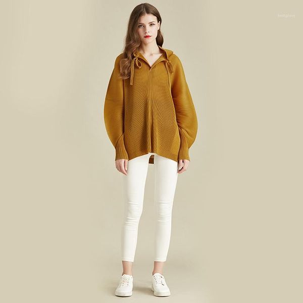 2020 spring women's large size miyak fold fashionable loose long sleeve thin hooded sweater tide1, White
2020 spring women's large size miyak fold fashionable loose long sleeve thin hooded sweater tide1, White