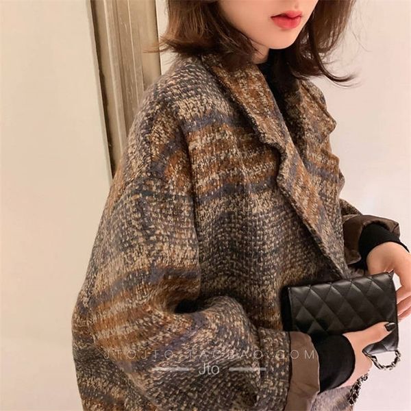 bella philosophy winter korean overcoat women vintage woolen loose coats female double breasted turn-down collar overcoat 201216, Black
bella philosophy winter korean overcoat women vintage woolen loose coats female double breasted turn-down collar overcoat 201216, Black