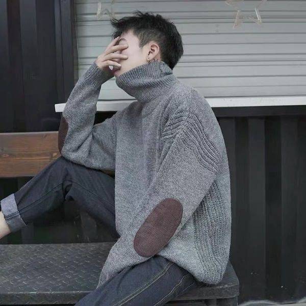 2021 quality japanese winter retro velvet cumbersome knitting high male trend sweater tdf0, White;black
2021 quality japanese winter retro velvet cumbersome knitting high male trend sweater tdf0, White;black