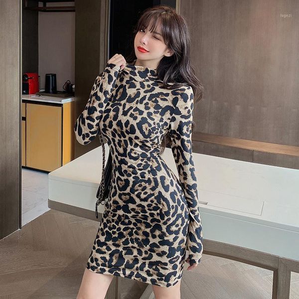 europe autumn winter european american turtleneck big tight leopard print mini dress slim hip dresses e59j1, Black;gray
europe autumn winter european american turtleneck big tight leopard print mini dress slim hip dresses e59j1, Black;gray