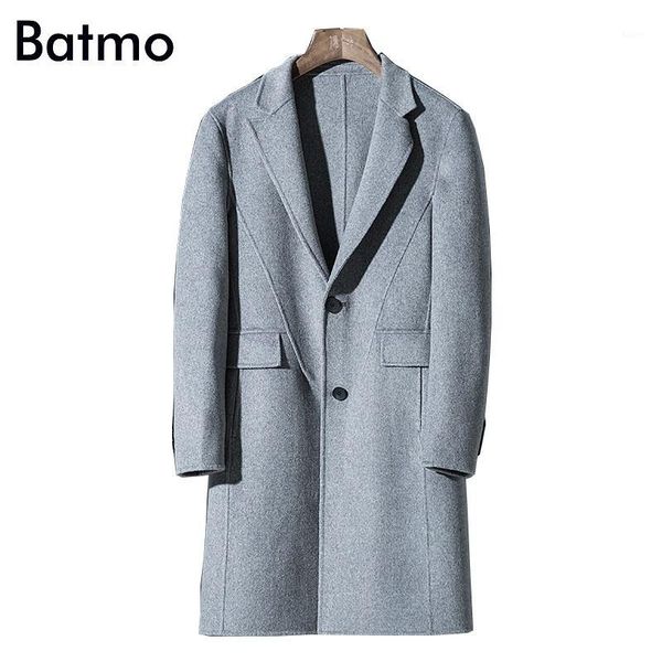 batmo 2018 new arrival single breasted double side wool casual long trench coat men,men's long parka,plus-size al101, Black
batmo 2018 new arrival single breasted double side wool casual long trench coat men,men's long parka,plus-size al101, Black