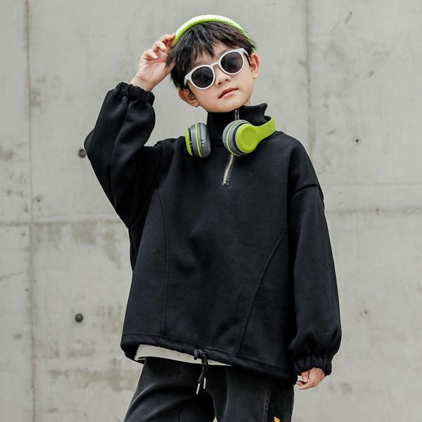 2020 children's boys' new korean sweater thickened autumn and winter uniform with one plush base shirt, Black
2020 children's boys' new korean sweater thickened autumn and winter uniform with one plush base shirt, Black