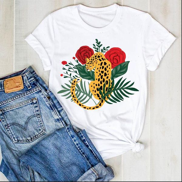women lady summer flowers tiger floral cute print ladies t tee tshirt womens female shirt clothes graphic clothing t shirt, White
women lady summer flowers tiger floral cute print ladies t tee tshirt womens female shirt clothes graphic clothing t shirt, White