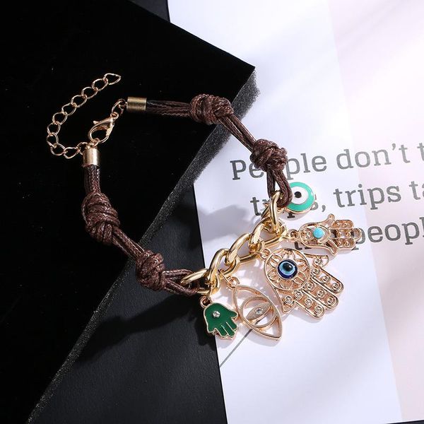 vintage blue eye hand of fatima lucky bracelet weaving bangles women fashion exquisite jewelry accessories girlfriend gift hot, Golden;silver
vintage blue eye hand of fatima lucky bracelet weaving bangles women fashion exquisite jewelry accessories girlfriend gift hot, Golden;silver