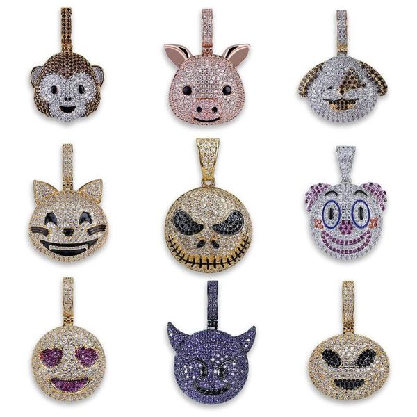 pendant necklaces hiphop jewelry copper with zircon multiple animal necklace 24inch rope chain real iced out men bling, Silver
pendant necklaces hiphop jewelry copper with zircon multiple animal necklace 24inch rope chain real iced out men bling, Silver