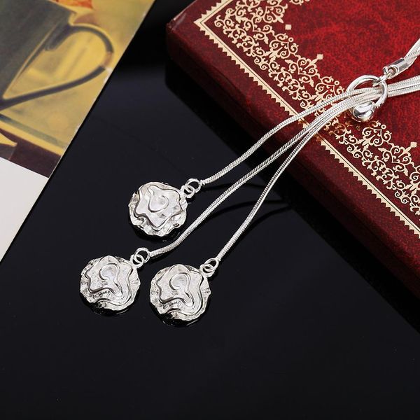 new arrive silver color necklace jewelry women wedding fashion charms rose flower necklace christmas gift h sqcfgy
new arrive silver color necklace jewelry women wedding fashion charms rose flower necklace christmas gift h sqcfgy