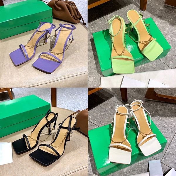 designer women sandals new fashion chain high heels real leather heel summer jelly slides sandals lady size 35-41 with box, Black
designer women sandals new fashion chain high heels real leather heel summer jelly slides sandals lady size 35-41 with box, Black