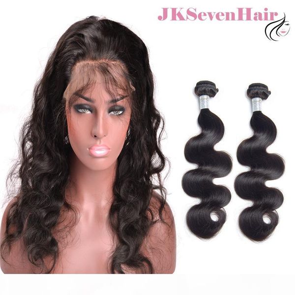 360 lace frontal wig with 2 bundles body wave brazilian virgin hair extensions indian peruvian malaysian remy hair weaves with frontal wig, Black
360 lace frontal wig with 2 bundles body wave brazilian virgin hair extensions indian peruvian malaysian remy hair weaves with frontal wig, Black