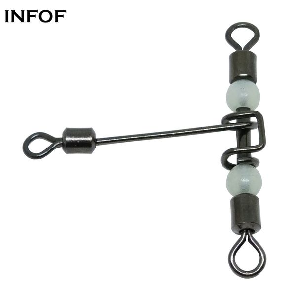1000 pieces/lot 3 way swivel luminous t-shape terminal tackle cross-line rolling swivel with glow beads stainless carp fly fishing hook conn
1000 pieces/lot 3 way swivel luminous t-shape terminal tackle cross-line rolling swivel with glow beads stainless carp fly fishing hook conn
