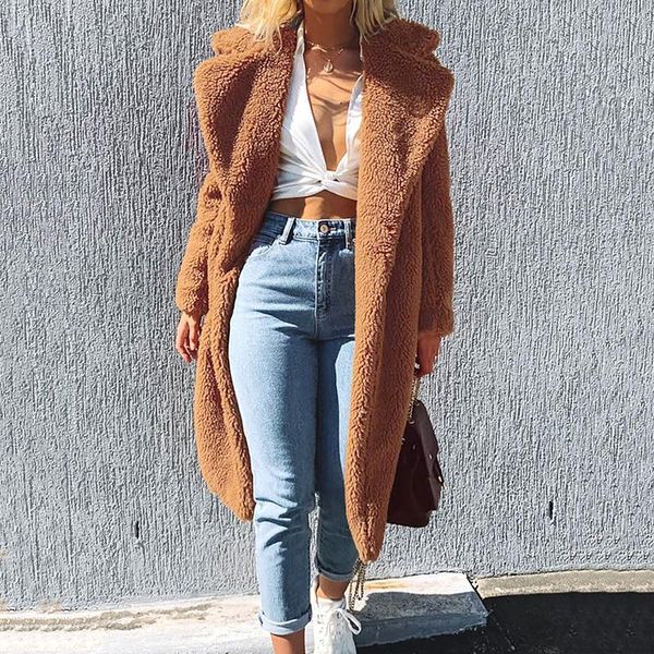 suit collar long artificial fur coat autumn winter warm lamb wool jacket pure black camel color ladies fashion elegant outerwear
suit collar long artificial fur coat autumn winter warm lamb wool jacket pure black camel color ladies fashion elegant outerwear